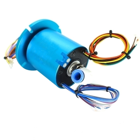 1 Passage Rotary Joint Electrical Pneumatic Slip Ring M5 Thread Port