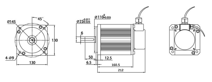 2.5 kW 48V Brushless DC Motor | ATO.com