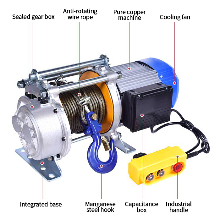 220V electric winch details