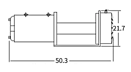 9500lbs electric winch dimension