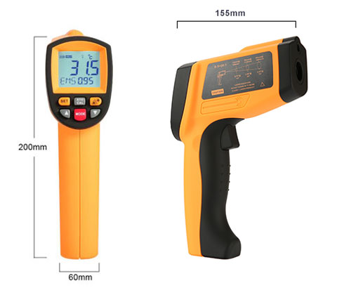 Medical Grade High Precision Infrared Sensor Thermometer Handheld Digital  LCD Non-Contact