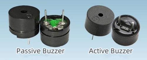 Active and passive buzzer appearance