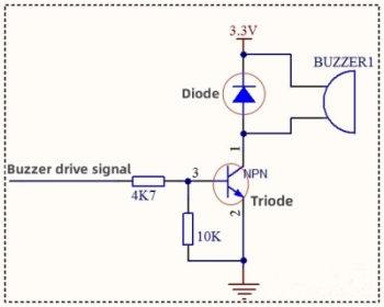 Active and passive buzzer drive circuit