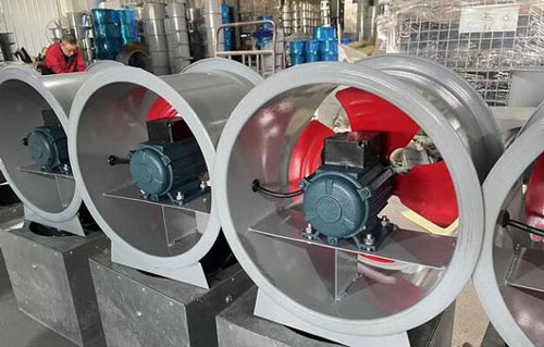 Application of axial fan in factories