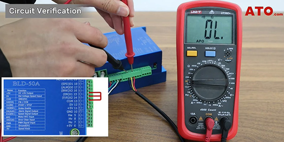 BLDC motor control using io+rv test