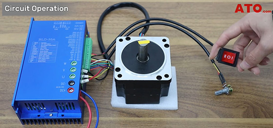 BLDC motor control using io sv operation