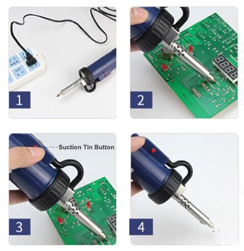 Electric desoldering pump usage