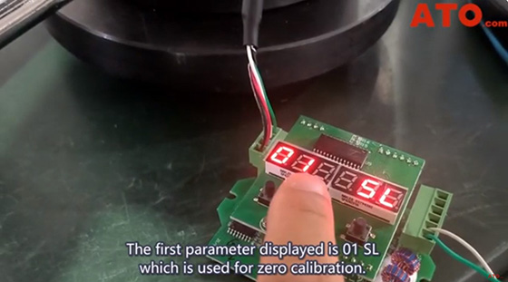 Load cell transmitter parameter settings