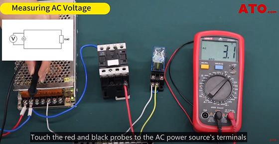 Multimeter measure ac voltage