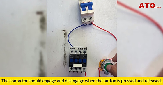 Setting up latching circuit introducing button