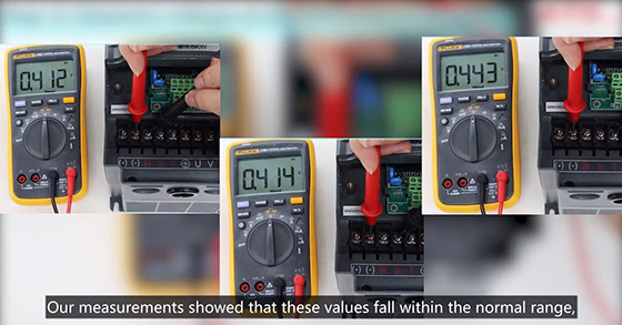 VFD troubleshooting range measure lower bridge