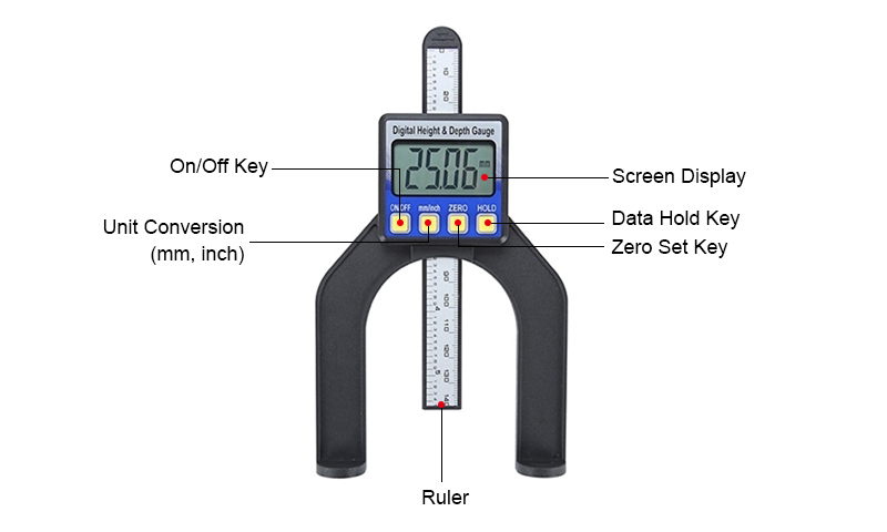 Digital Height and Depth Gauge Details