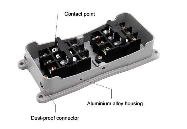 Single phase/ 3 phase forward reverse foot switch details