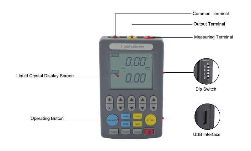 Handheld Voltage Current Thermocouple Calibrator Details