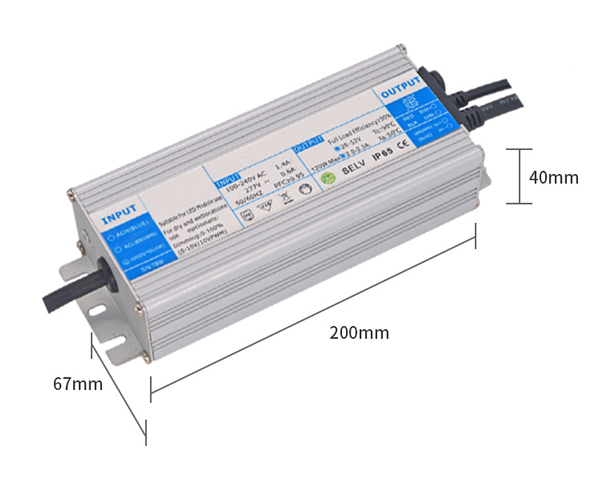 150w led driver dimension