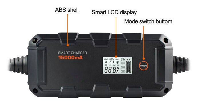 15A smart battery charger structure