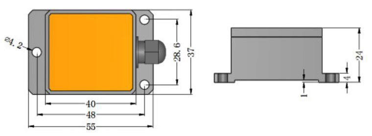 2D electronic compass sensor dimension