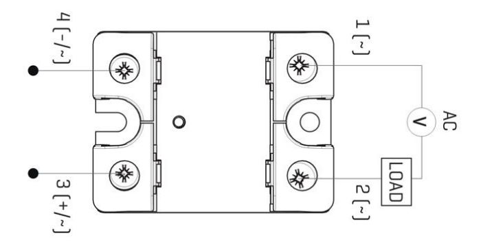 SSR single phase wiring ac ac