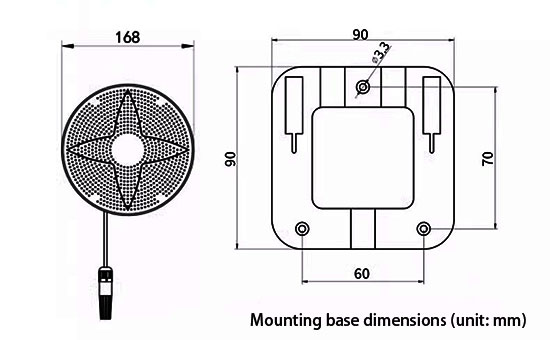 Air quality monitor sensor size