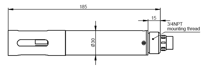 Ammonium nitrogen sensor size