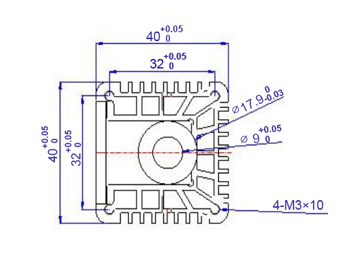 Blue laser engraver module dimension