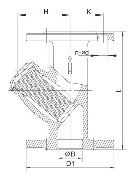 Brass y strainer size