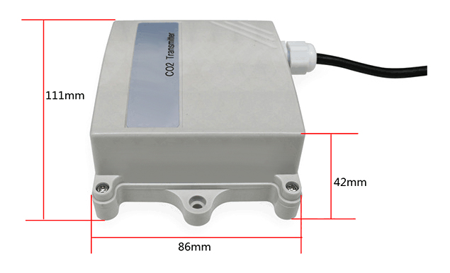 CO2 transmitter size