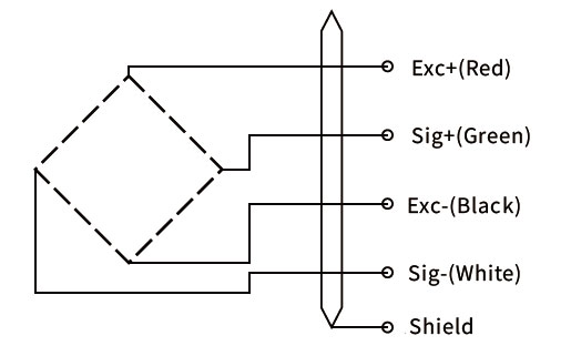 Column load cell wiring drawing