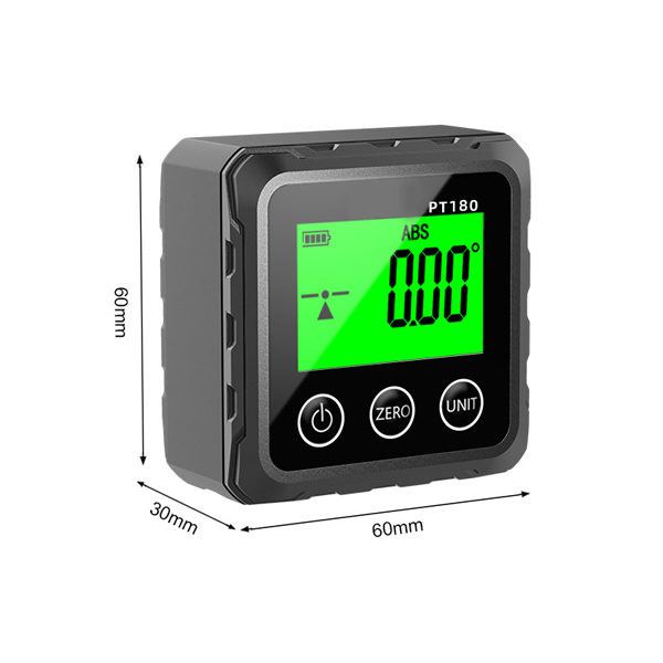 Digital angle gauge dimension