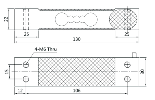 Digital load cell dimension