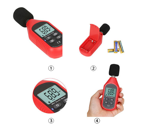 Digital noise level meter feature