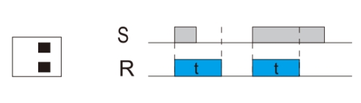 Digital setting timer relay single shot