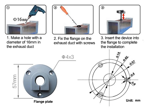 Digital temperature and humidity sensor installation note