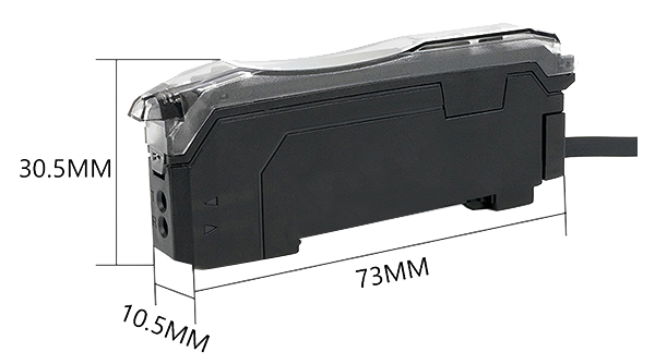 Dual digital fiber optic amplifier size