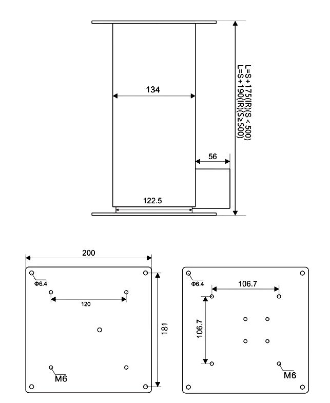 dimension-of-electric-lifting