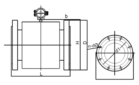 Explosion proof magnetic flow meter dimension