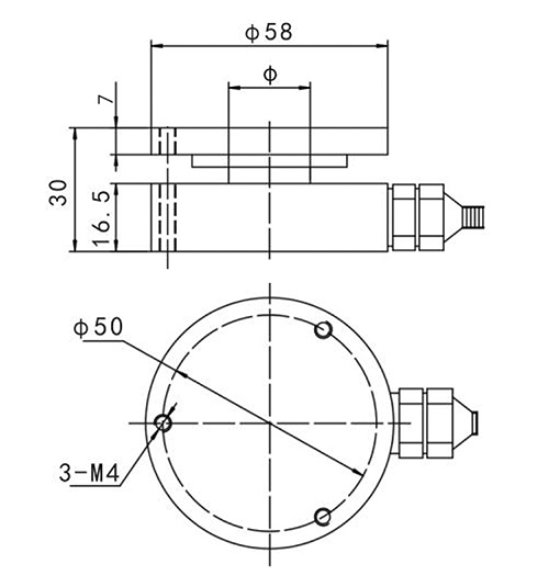 Flat load celll size