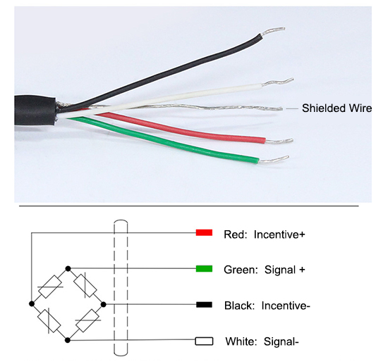 Flat load cell wiring drawing