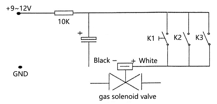 Gas solenoid valve wiring diagram