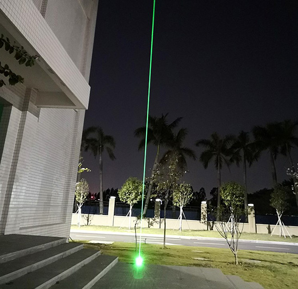 Green laser module rendering