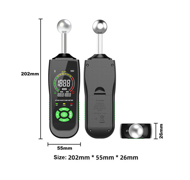 Inductive moisture meter dimension