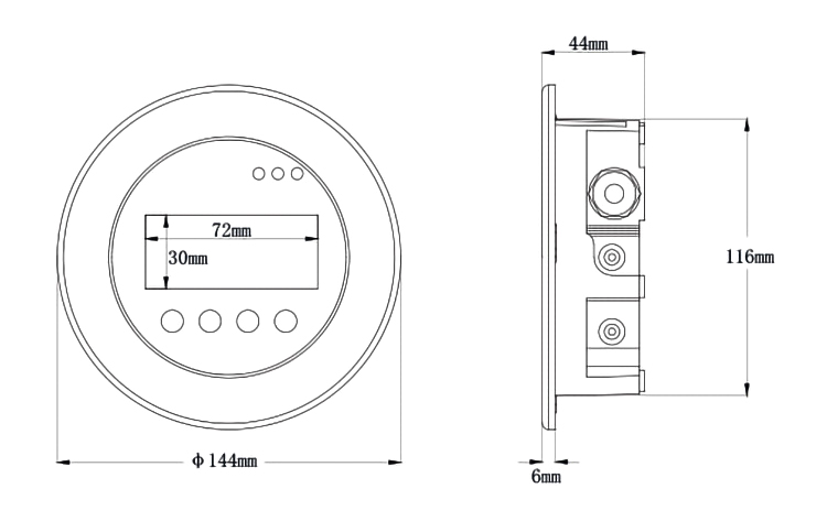 Micro differential pressure transmitter dimension