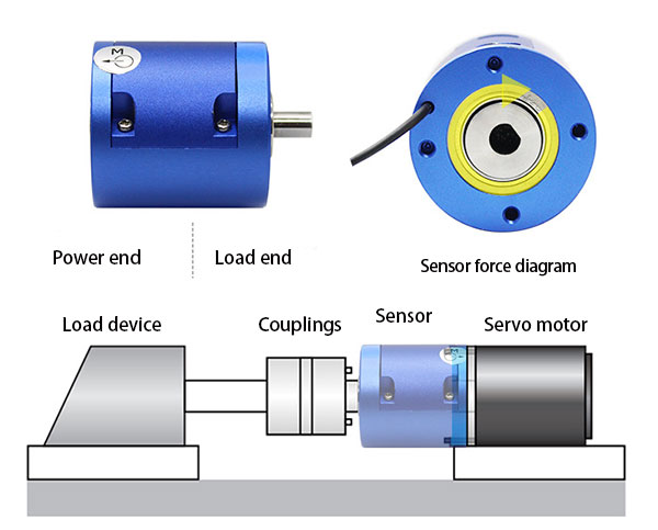 Rotary motor torque sensor wiring drawing