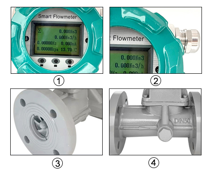 Natural gas flow meter detail
