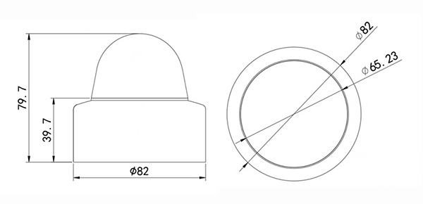 Optical rain sensor size