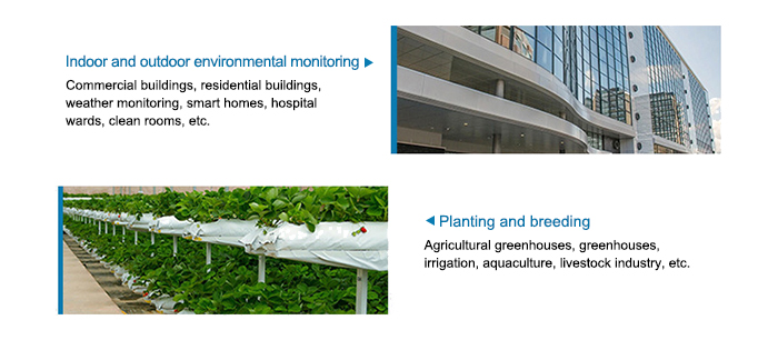 Outdoor temperature humidity sensor application