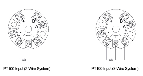 Pt100 to 4-20ma converter input wiring diagram