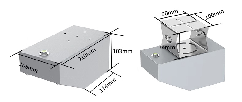 Radar flow meter size