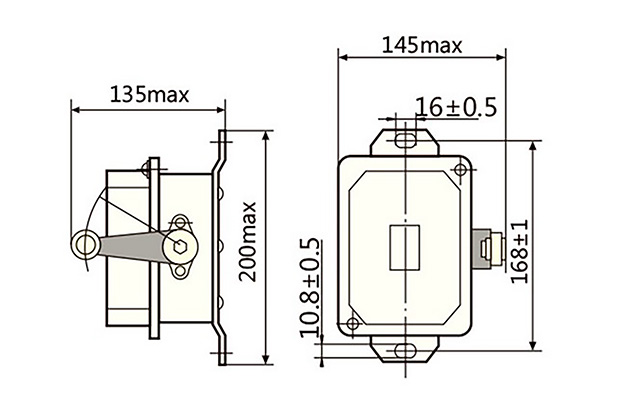 Rotary limit switch dimension