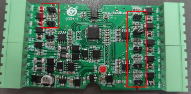 RS485 converter 7 channel wiring drawing